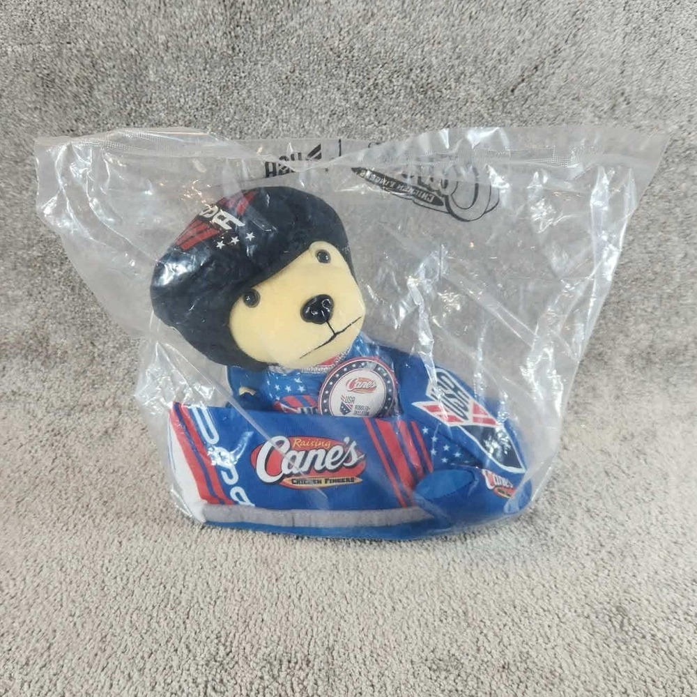 Raising Cane's Plush Puppy Blue USA Bobsled Skeleton Limited Edition